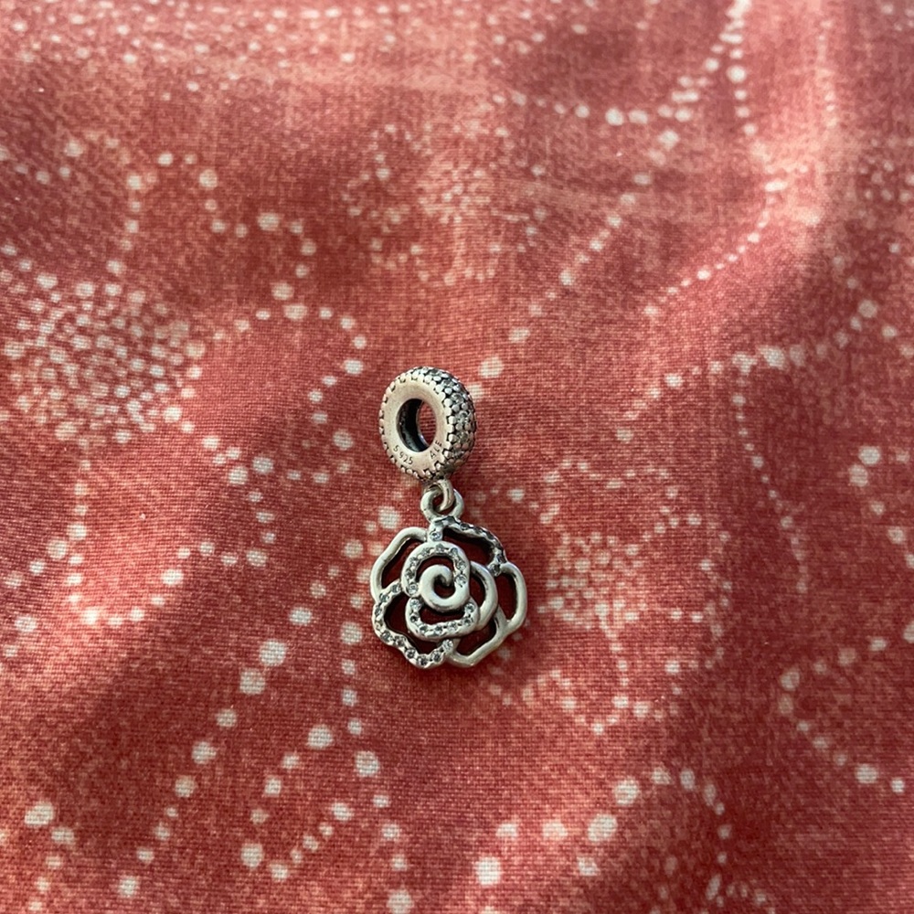 Dangling Rose Pandora Charm